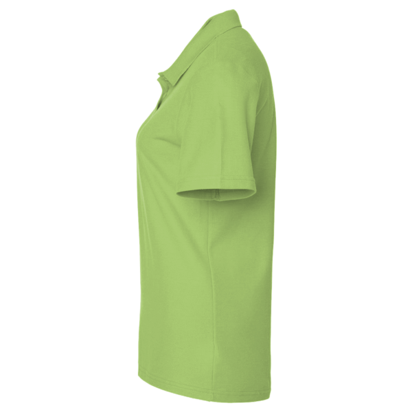 North End Women's Recycled Polyester Performance Pique Polo, Cactus Green, Left Sleeve view