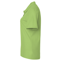 North End Women's Recycled Polyester Performance Pique Polo, Cactus Green, Left Sleeve view