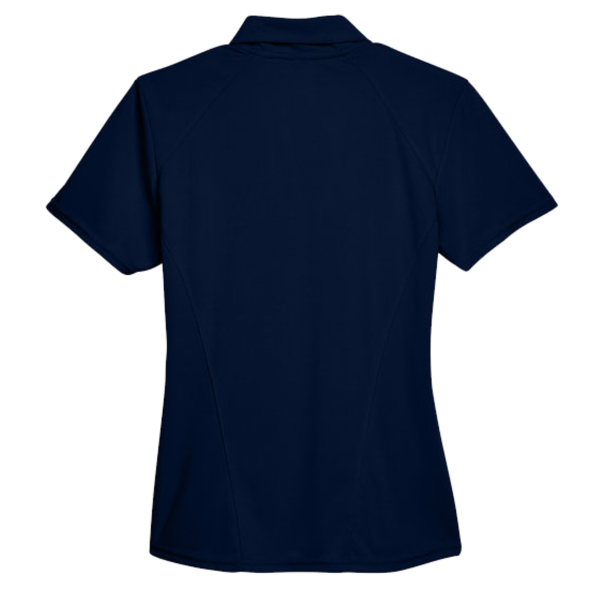 North End Women's Recycled Polyester Performance Pique Polo, Night, Back view