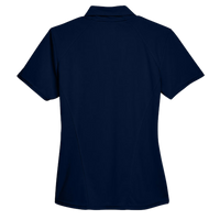 North End Women's Recycled Polyester Performance Pique Polo, Night, Back view