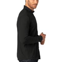 OGIO Code Stretch Long Sleeve Button Up, Blacktop, Right Sleeve view