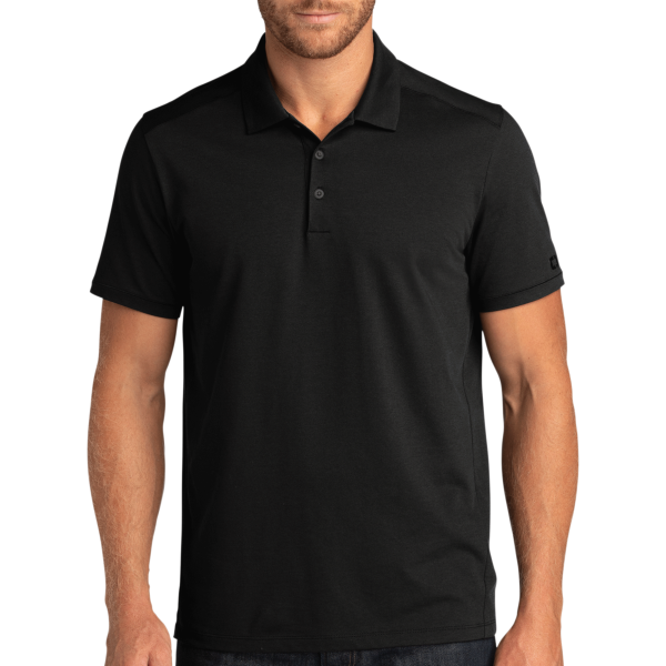 OGIO Code Stretch Polo, Blacktop, Front view