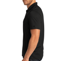 OGIO Code Stretch Polo, Blacktop, Left Sleeve view