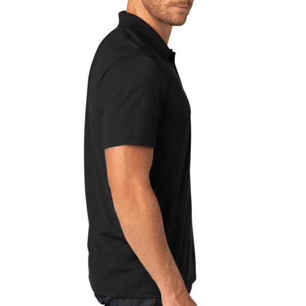OGIO Code Stretch Polo, Blacktop, Right Sleeve view