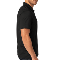 OGIO Code Stretch Polo, Blacktop, Right Sleeve view
