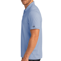 OGIO Code Stretch Polo, Force Blue Heather, Left Sleeve view