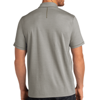 OGIO Code Stretch Polo, Tarmac Grey Heather, Back view