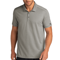 OGIO Code Stretch Polo, Tarmac Grey Heather, Front view