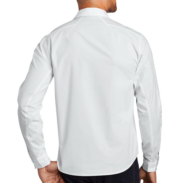 OGIO Commuter Woven Shirt, White, Back view