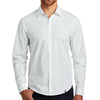 OGIO Commuter Woven Shirt, White, Front view