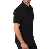 OGIO Extend Short Sleeve Button Up, Blacktop, Right Sleeve view
