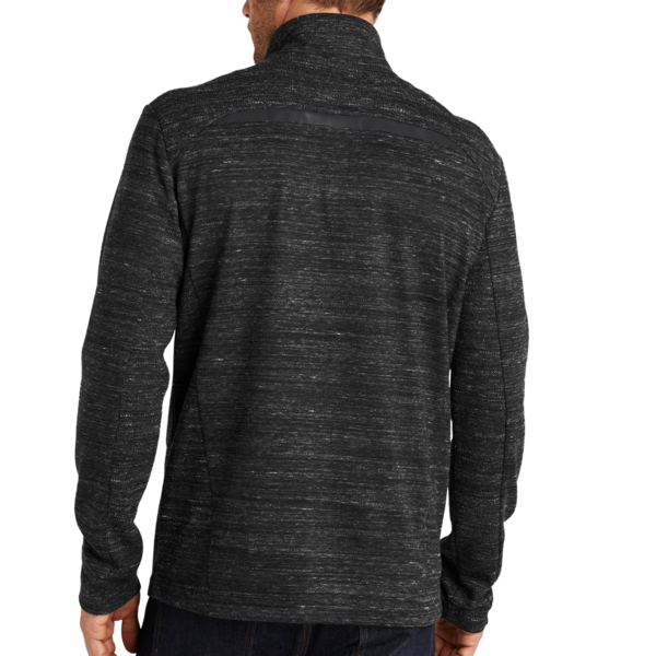 OGIO Flux 1/4 Zip, Blacktop Heather, Back view