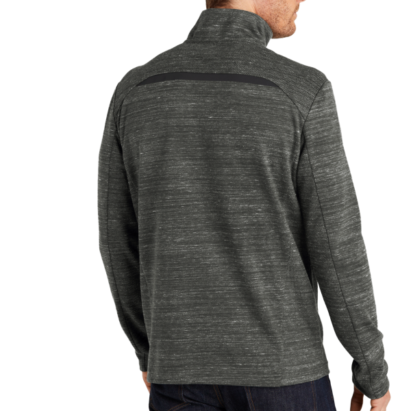 OGIO Flux 1/4 Zip, Tarmac Grey Heather, Back view