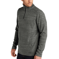 OGIO Flux 1/4 Zip, Tarmac Grey Heather, Left Sleeve view