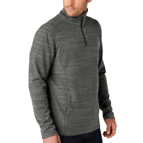 OGIO Flux 1/4 Zip, Tarmac Grey Heather, Right Sleeve view