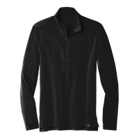 OGIO Limit 1/4 Zip, Blacktop, Front view