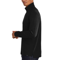 OGIO Limit 1/4 Zip, Blacktop, Left Sleeve view