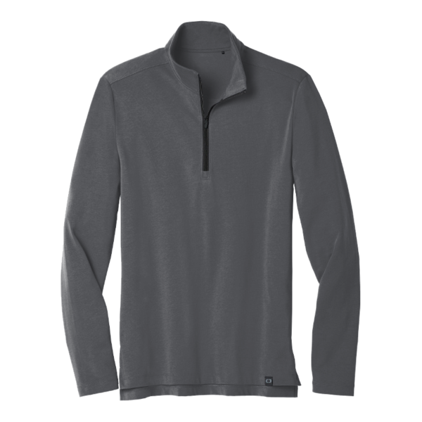 OGIO Limit 1/4 Zip, Diesel Grey, Front view
