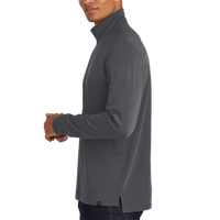 OGIO Limit 1/4 Zip, Diesel Grey, Left Sleeve view
