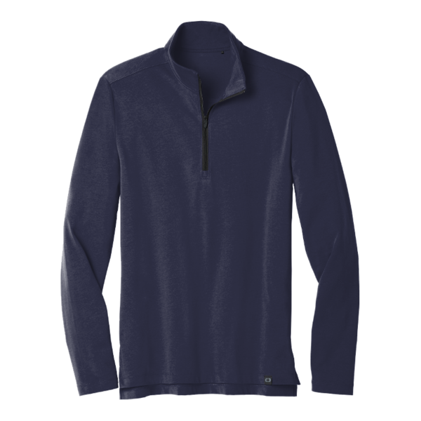 OGIO Limit 1/4 Zip, Navy, Front view
