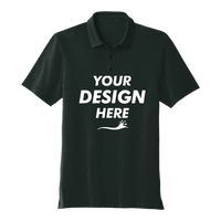 OGIO Limit Polo, Blacktop, Front view, Mockup