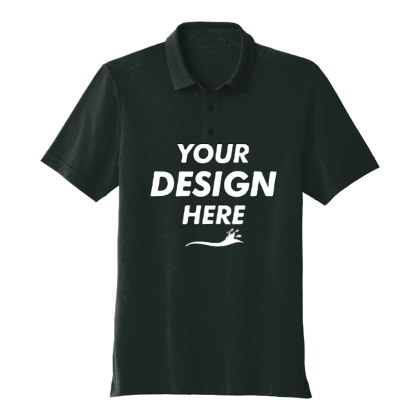 OGIO Limit Polo, Blacktop, Front view, Mockup