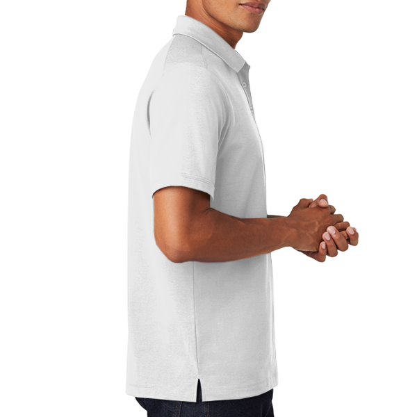 OGIO Limit Polo, Bright White, Right Sleeve view
