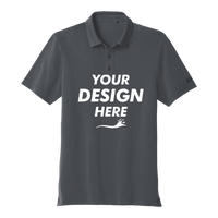 OGIO Limit Polo, Diesel Grey, Front view, Mockup