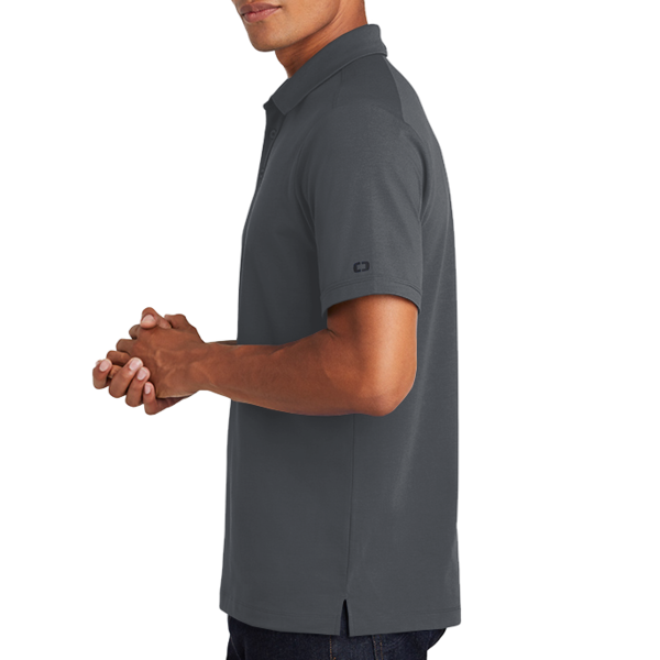 OGIO Limit Polo, Diesel Grey, Left Sleeve view