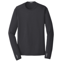 OGIO Long Sleeve Pulse Crew, Blacktop, Front view