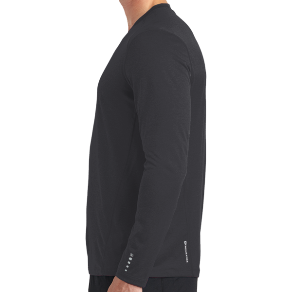 OGIO Long Sleeve Pulse Crew, Blacktop, Left view