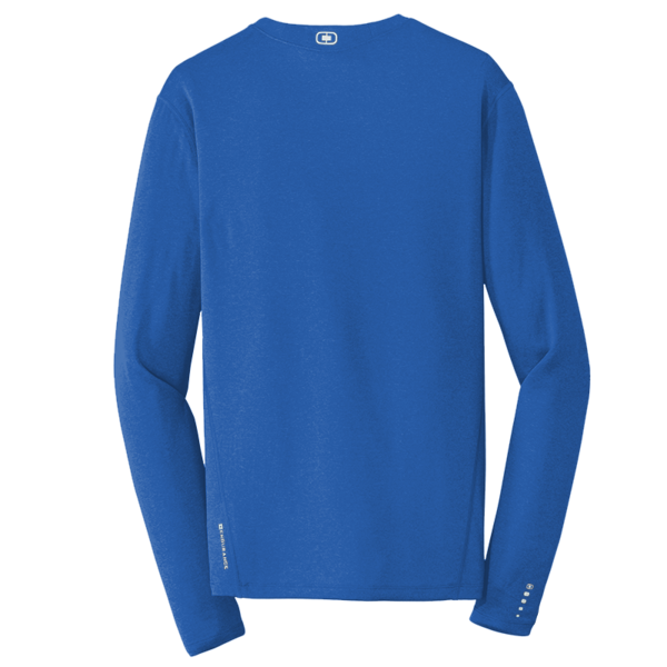 OGIO Long Sleeve Pulse Crew, Electric Blue, Back view