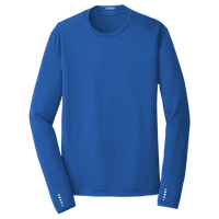 OGIO Long Sleeve Pulse Crew, Electric Blue, Front view