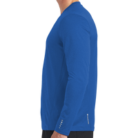OGIO Long Sleeve Pulse Crew, Electric Blue, Left view