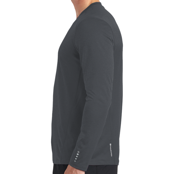 OGIO Long Sleeve Pulse Crew, Gear Grey, Left view