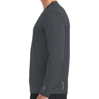 OGIO Long Sleeve Pulse Crew, Gear Grey, Left view