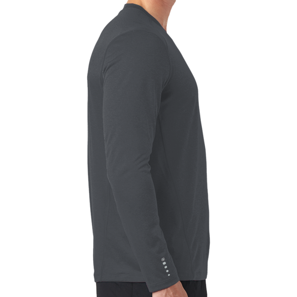 OGIO Long Sleeve Pulse Crew, Gear Grey, Right view
