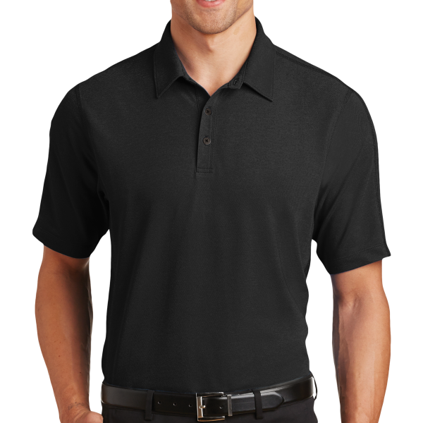 OGIO Onyx Polo, Blacktop, Front view