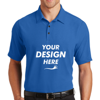 OGIO Onyx Polo, Electric Blue, Front view, Mockup