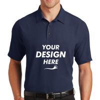 OGIO Onyx Polo, Navy, Front view, Mockup