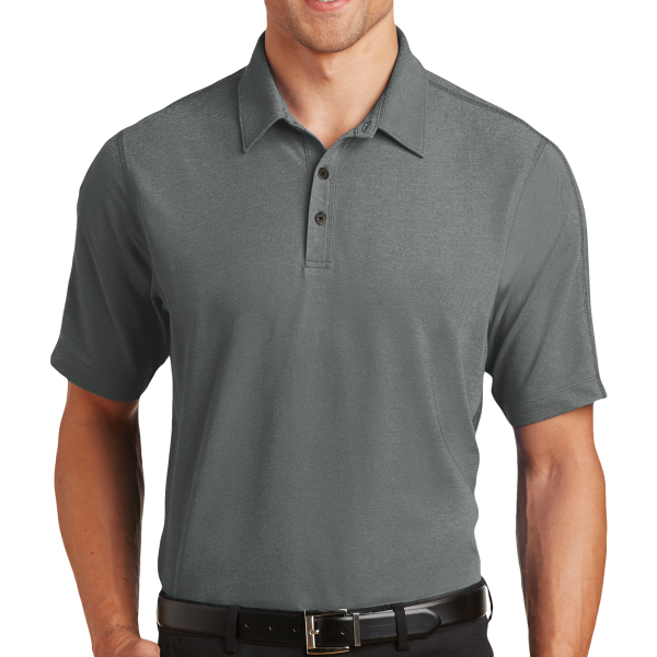 OGIO Onyx Polo, Petrol Grey, Front view
