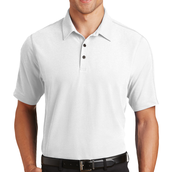 OGIO Onyx Polo, White, Front view