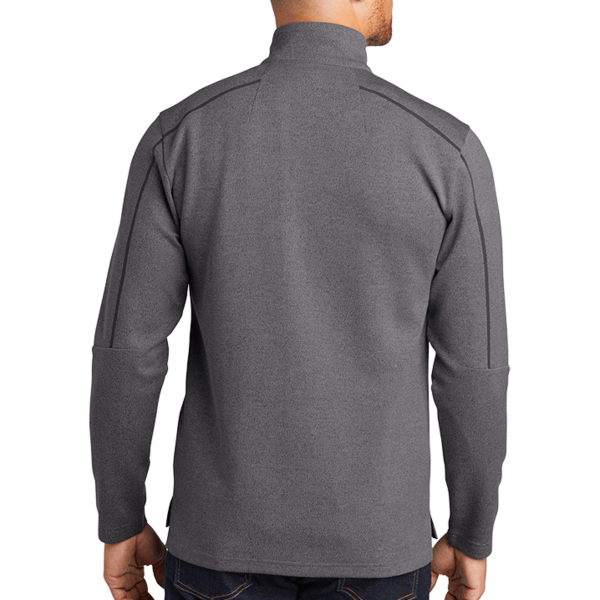OGIO Transition 1/4 Zip, Blacktop Heather, Back view