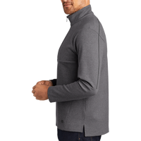 OGIO Transition 1/4 Zip, Blacktop Heather, Left Sleeve view