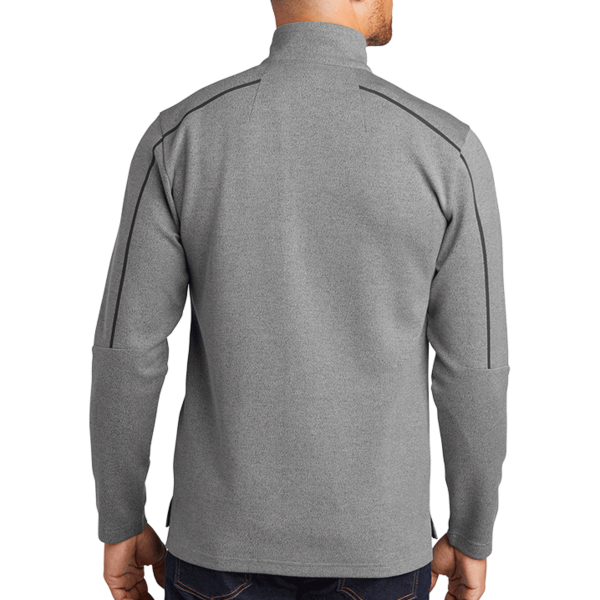 OGIO Transition 1/4 Zip, Petrol Grey Heather, Back view