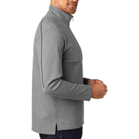 OGIO Transition 1/4 Zip, Petrol Grey Heather, Right Sleeve view