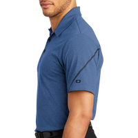 OGIO Tread Polo, Blue Heather, Left Sleeve view