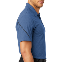 OGIO Tread Polo, Blue Heather, Right Sleeve view