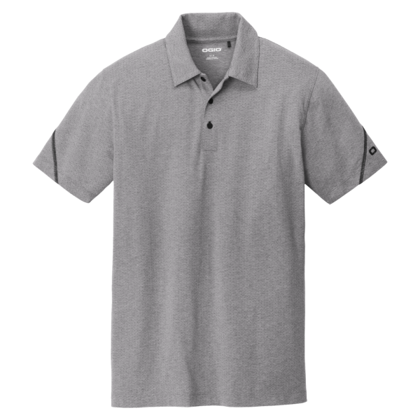 OGIO Tread Polo, Grey Heather, Front view