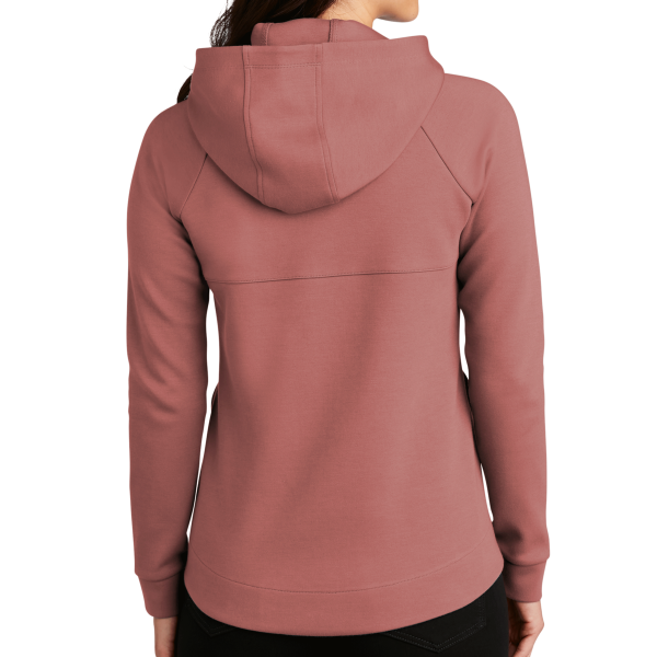 OGIO Women's Bolt Full Zip Hoodie, Deep Rose, Back view